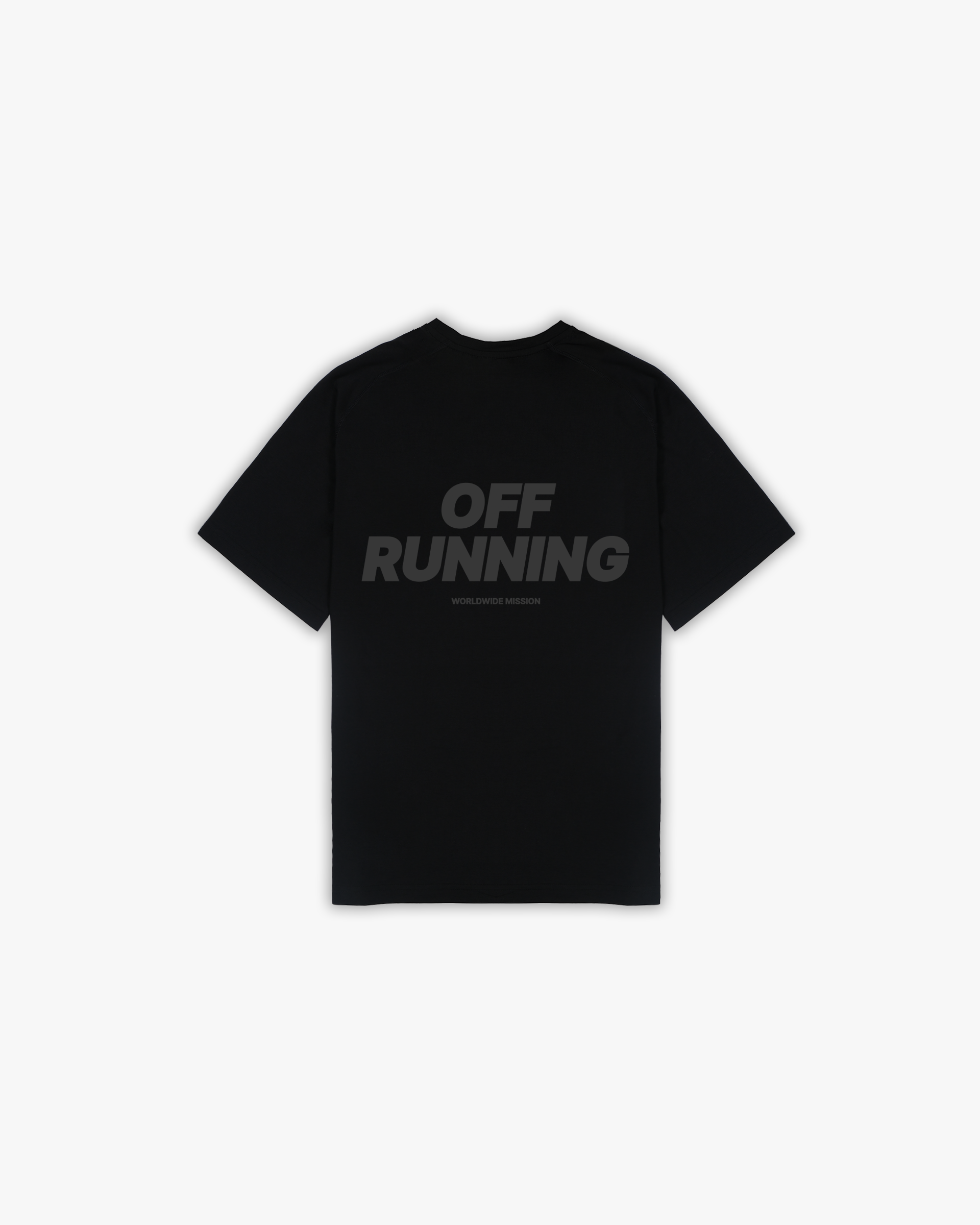 Off Course Merch OFF RUNNING Oversized Team Tee - Black